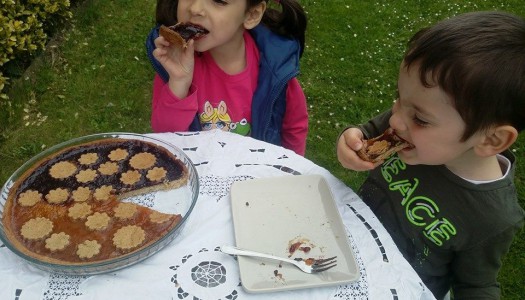 CROSTATA CON BURRO DI MANDORLE E DATTERI