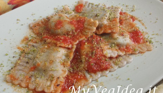 ravioli con ricotta di mandorle