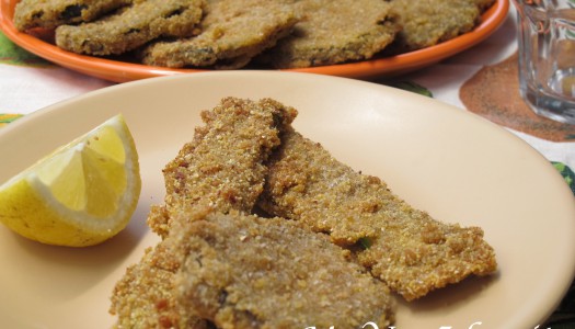 COTOLETTE DI MELANZANE E ZUCCHINE (con farina di lenticchie)