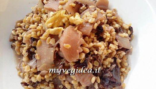 FARRO con radicchio e mele