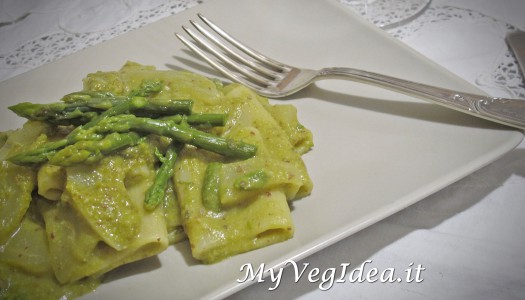 PACCHERI  ASPARAGI  pere  e  mandorle