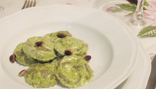 RAVIOLI con seitan (e spirulina e farina di lenticchie….)