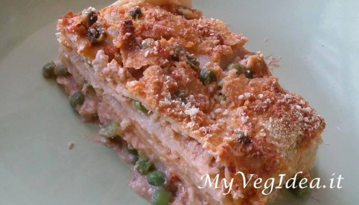 LASAGNA CON RAGU’ DI VERDURE E BESCIAMELLA DI LUPINI