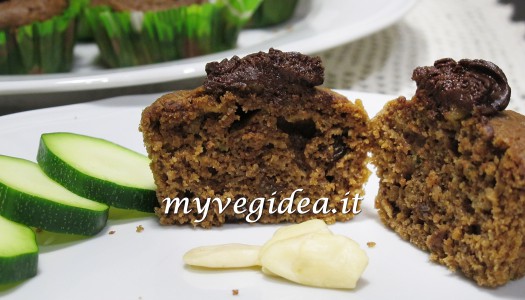 MUFFIN MANDORLE  ZUCCHINE E CACAO