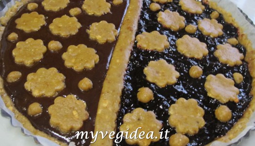 CROSTATA BICOLORE CON NOCCIOLE TRITATE