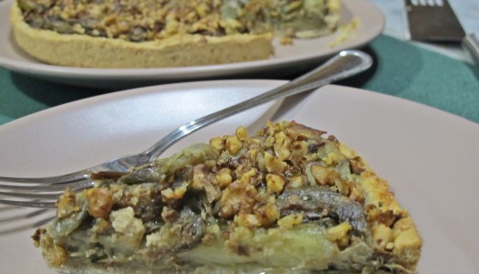 QUICHE CON CARCIOFI PATATE E NOCI