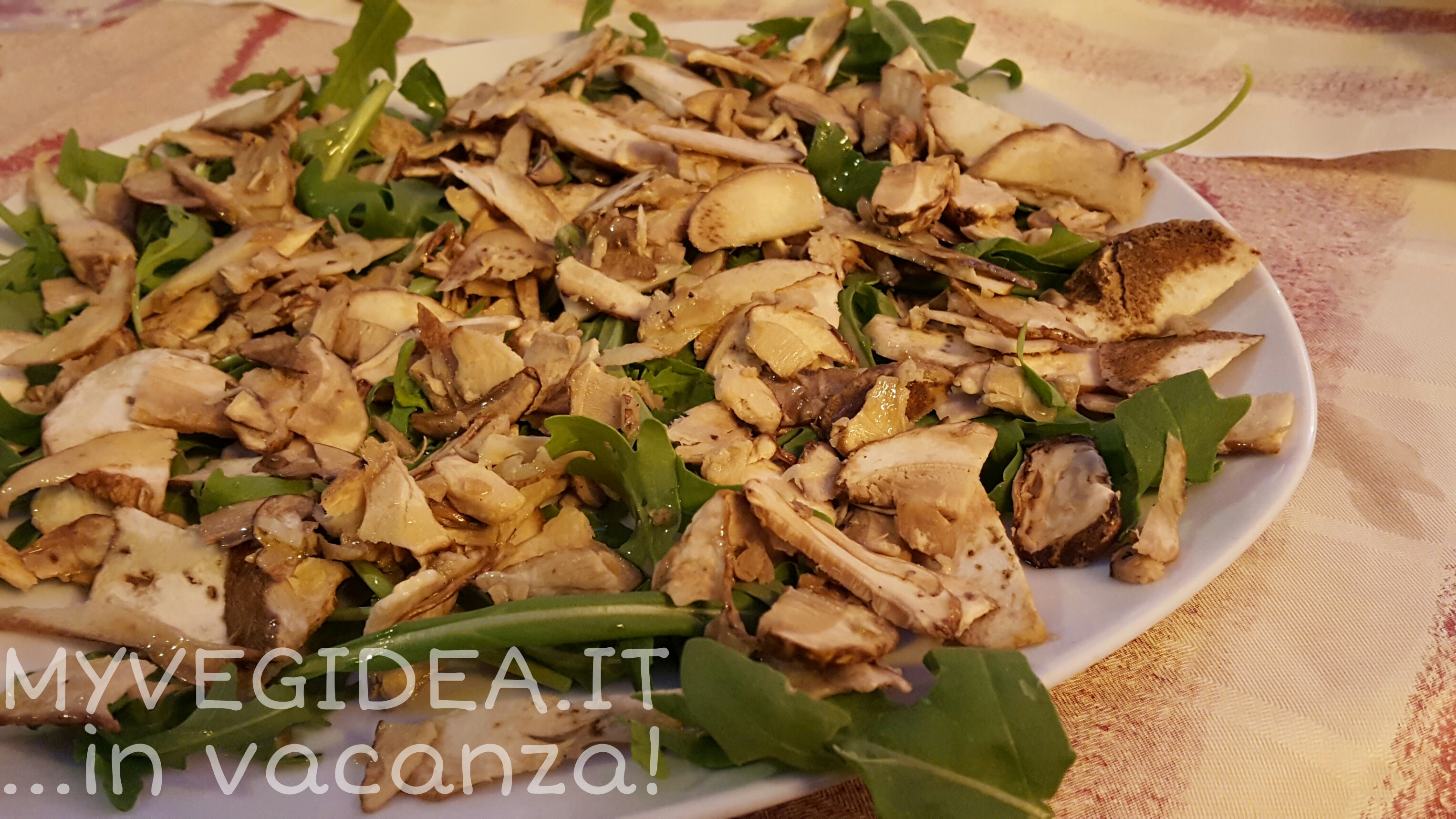 insalata porcini e rucola paparil